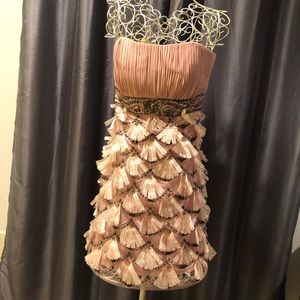 Sue Wong Dress. Pink with lots of details. Size12